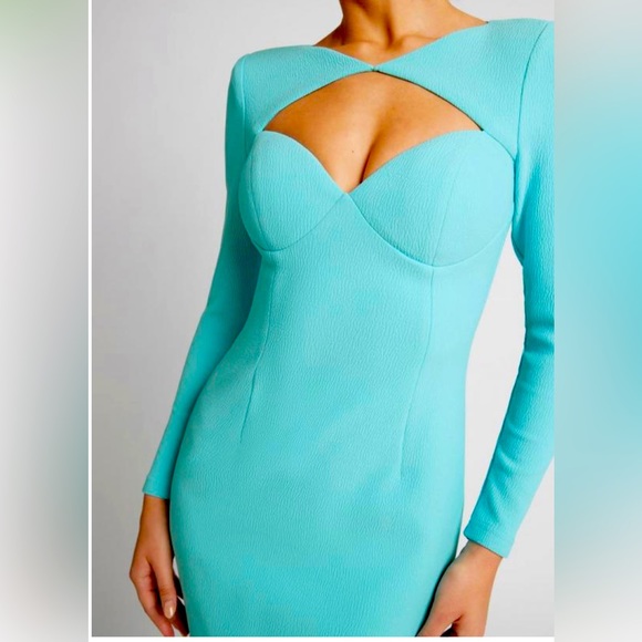 MISHA DRESS Blue | SHEIKE Cocktail Dress Size 6 - Picture 5 of 7